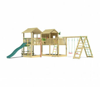 Jungle Botan | Wooden climbing frame with swings & climbing net
