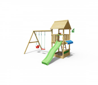 Jungle Suite | Wooden climbing frame with double swing