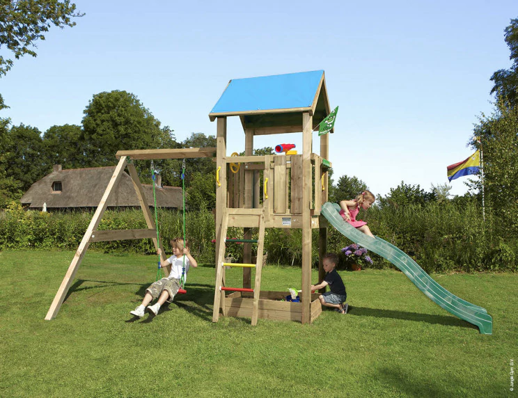 Jungle Castle | Wooden climbing frame with swing Jungle Castle | Wooden climbing frame with swing