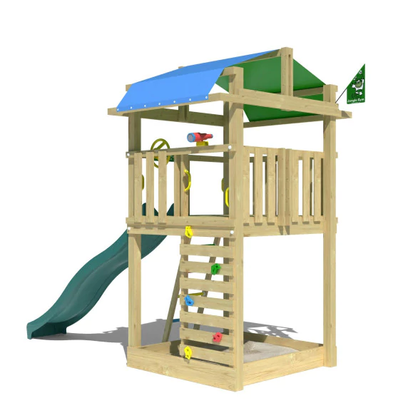 Jungle Fort | Wooden climbing frame with slide Jungle Fort | Wooden climbing frame with slide