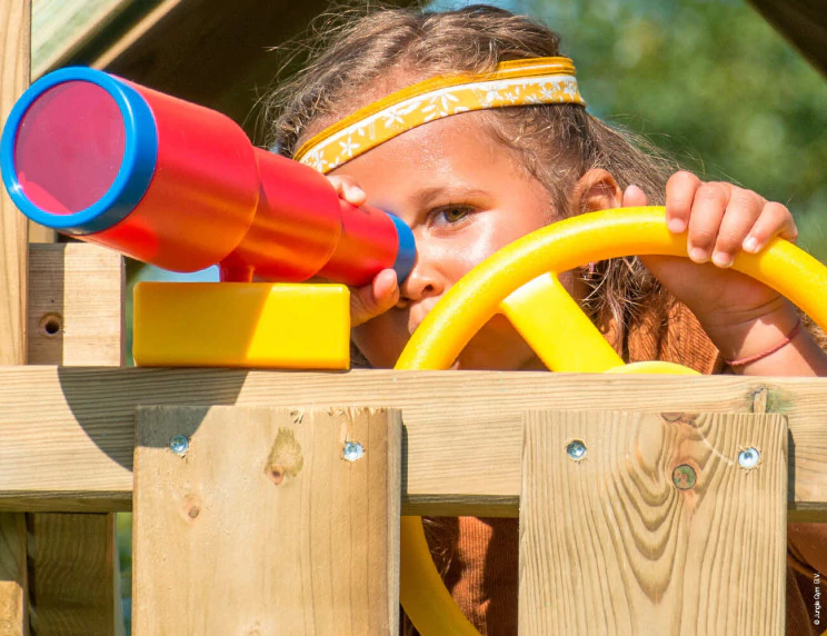 Jungle Voyager | Wooden climbing frame with swings & climbing net