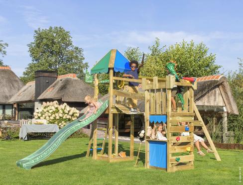 Jungle Explorer | Wooden climbing frame with double swing