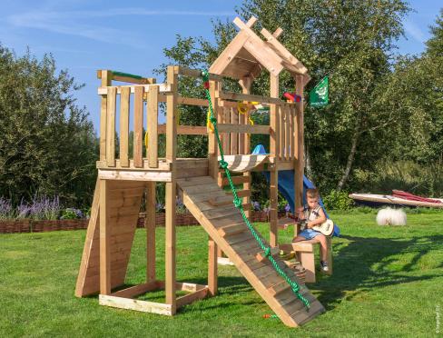 Jungle Cove | Tower playhouse with swing