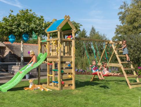 Jungle Tent | Tower playhouse with swing