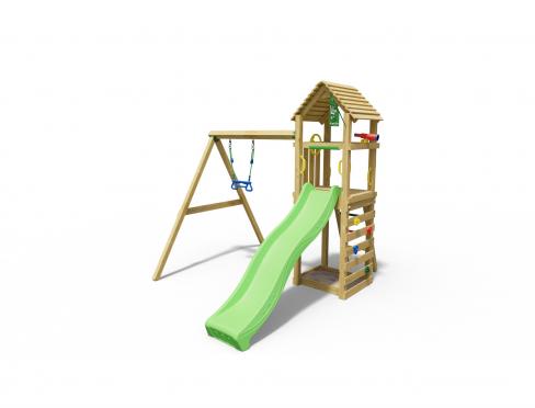 Jungle Cocoon | Wooden climbing frame with swing