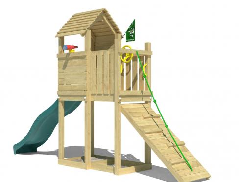 Jungle Pod | Wooden climbing frame with slide