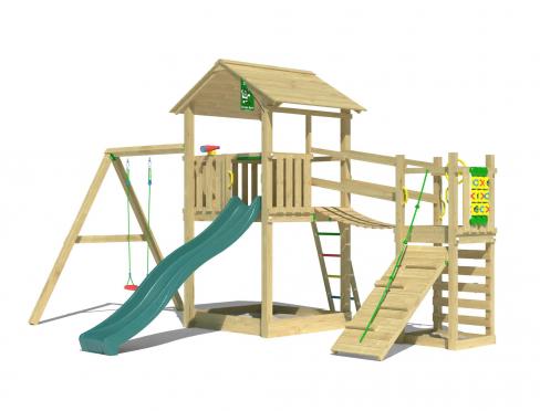 Jungle Summit | Wooden climbing frame with swing