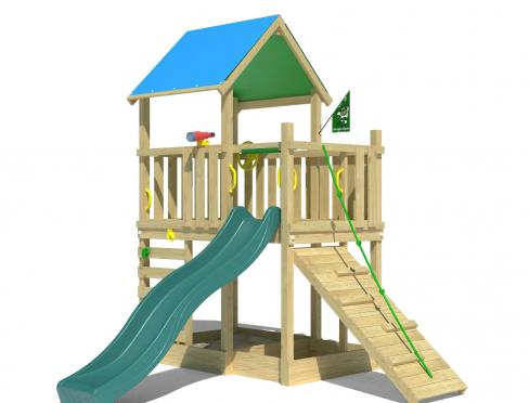 Jungle Wonder | Wooden climbing frame with slide